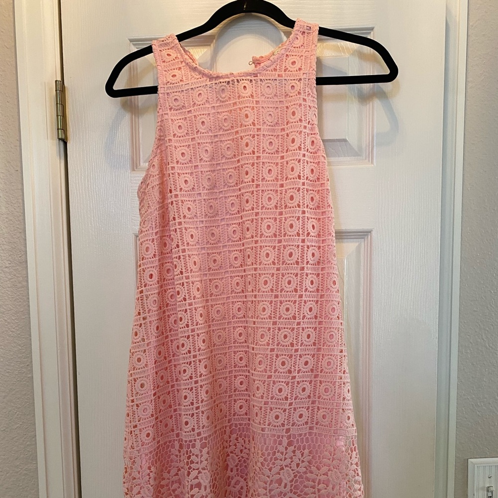 Pink lacy dress, speechless size medium